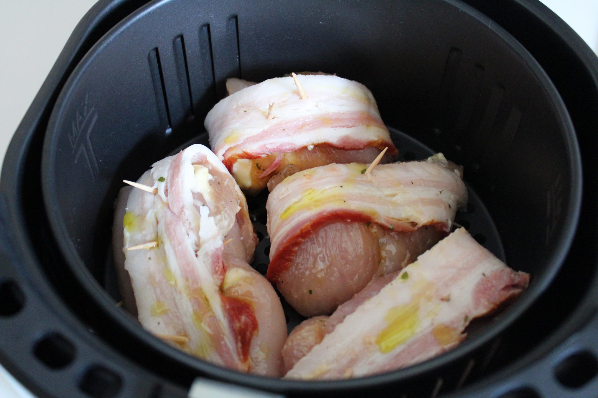 Fil De Frango Bacon Recheado Catupiry Na Airfryer Receitas Mais